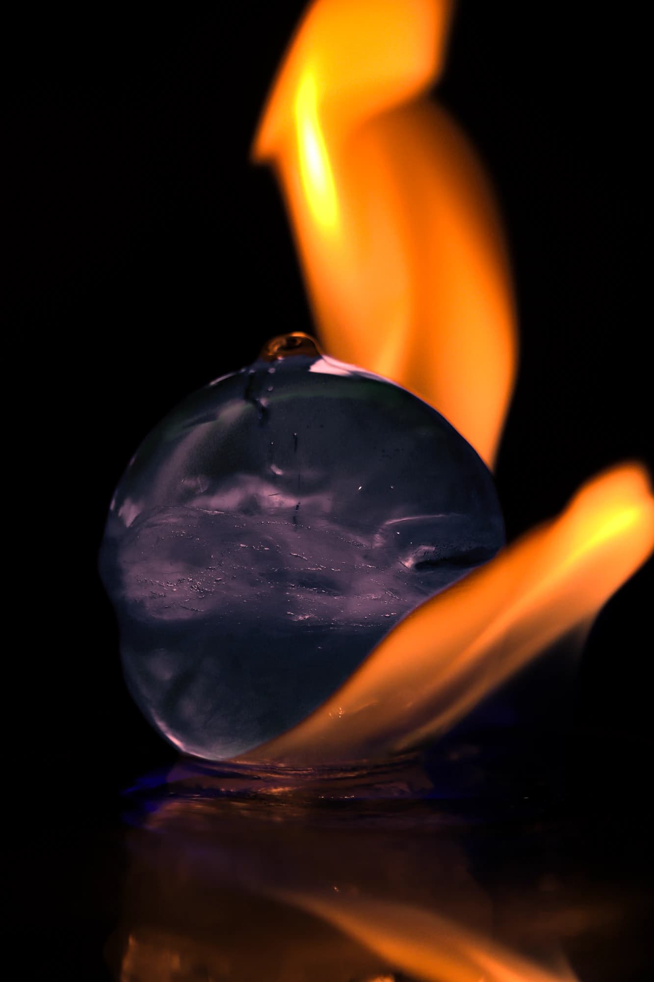 Event photograph — ice on fire